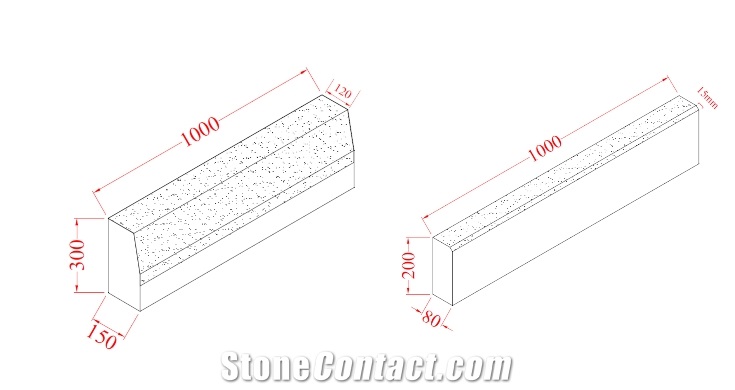 G603 Granite Kerbstone