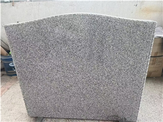 G633 China Grey Granite Serp Top Upright Headstone