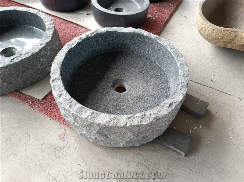 G654 Padang Dark Wash Basin Natural Edges