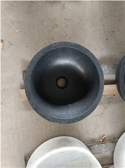 G684 Black Basalt Round  Ash Basins