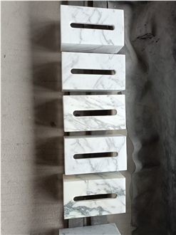 Guangxi White Marble Tissue Box Home Decor Products