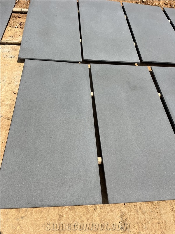 Hainan Black Basalt Paving Stone 3Cm Thickness