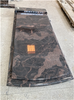Indian Aurora Granite Cross Monument