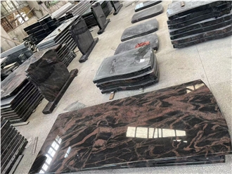 Indian Aurora Granite Tombstone Cover