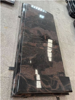 Indian Aurora Granite Tombstone Cover
