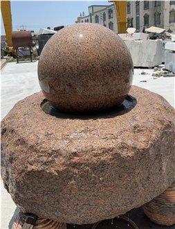 Maple Red  Floating Sphere Fountain