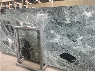 Natural Marble Slabs Black Background With Gold Veins