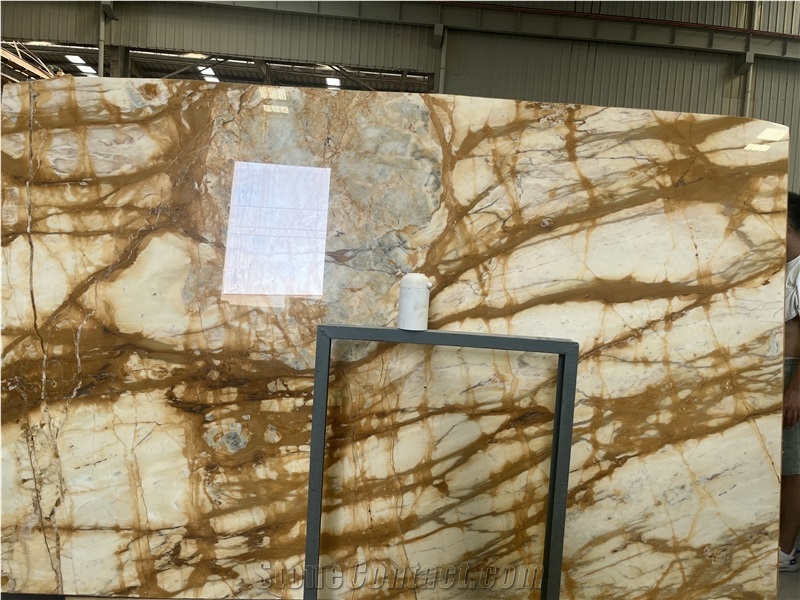 Natural Siena Gold Marble Slabs