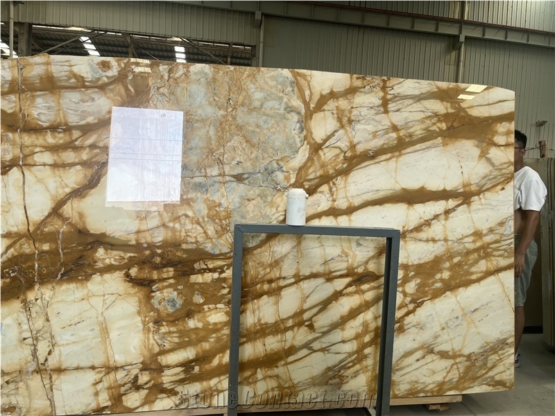 Natural Siena Gold Marble Slabs