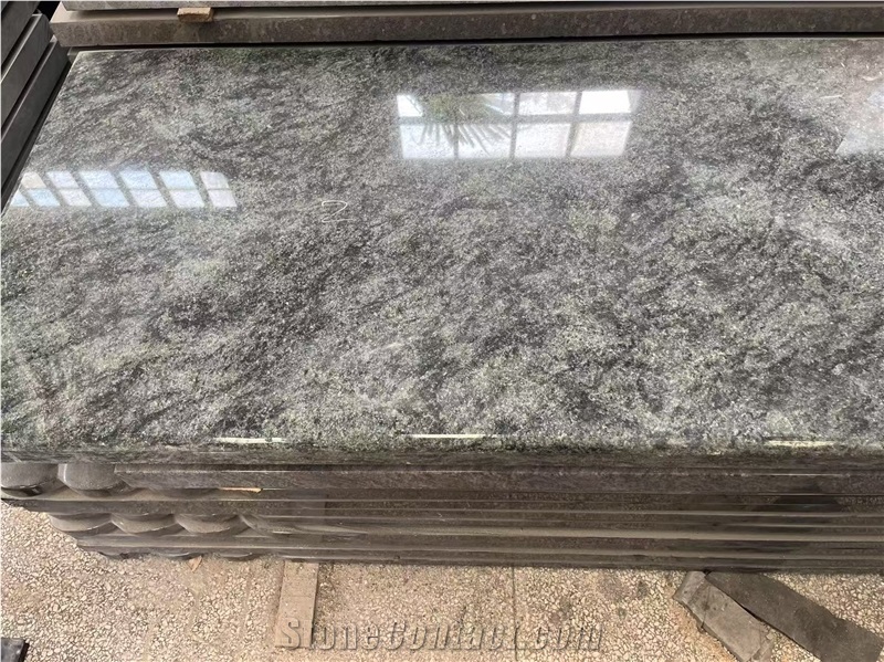 Nero Impala Black Granite Polished Gravestone Western Style