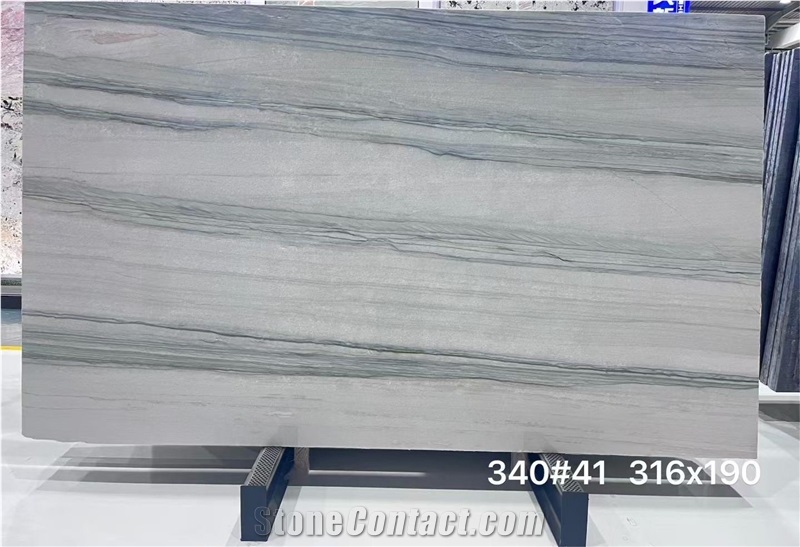 Perla White Quartzite Slabs For Interior Floor  Wall Panel