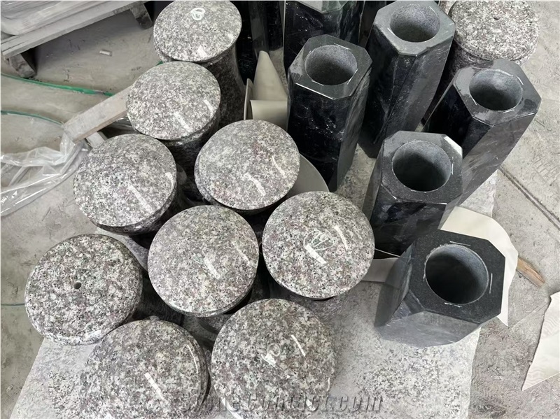Pink G664 Granite Monumental Lanterns