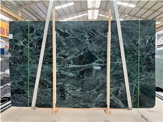Prada Green Marble Polished Slabs Tiles