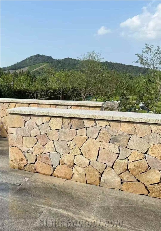 Rust Slate Flagstone Wall Cladding Tiles Splitface Finished