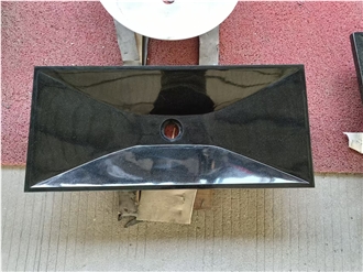Shanxi Black Granite Rectangle Wash Basin