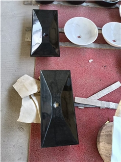 Shanxi Black Granite Rectangle Wash Basin