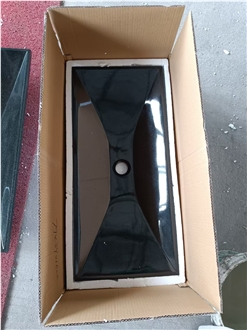 Shanxi Black Granite Rectangle Wash Basin