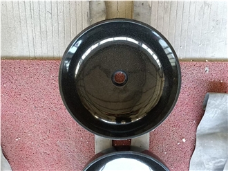Shanxi Black Granite Round Wash Basin