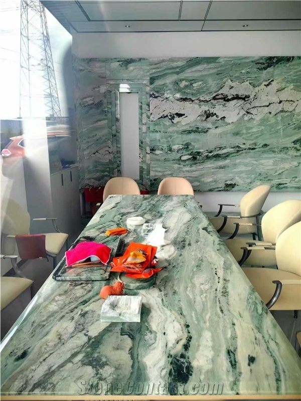 Victoria Green  Marble Pattern Slabs