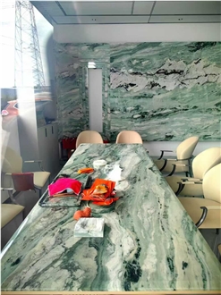 Victoria Green  Marble Pattern Slabs