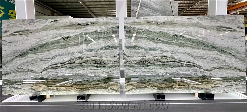 Victoria Green  Marble Pattern Slabs