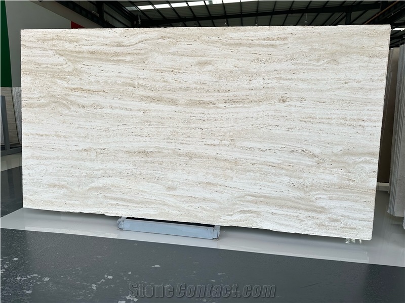 Super White Travertine Slabs