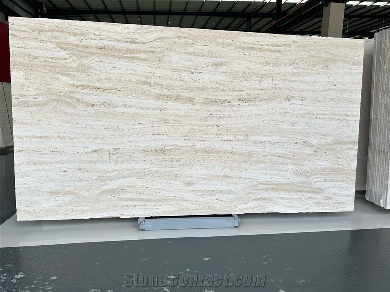 Super White Travertine Slabs
