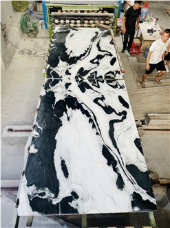 Panda White Marble Slabs - China Ink Painting Marble