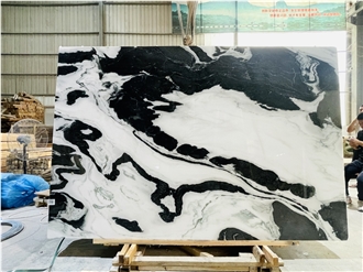 Panda White Marble Slabs - China Ink Painting Marble