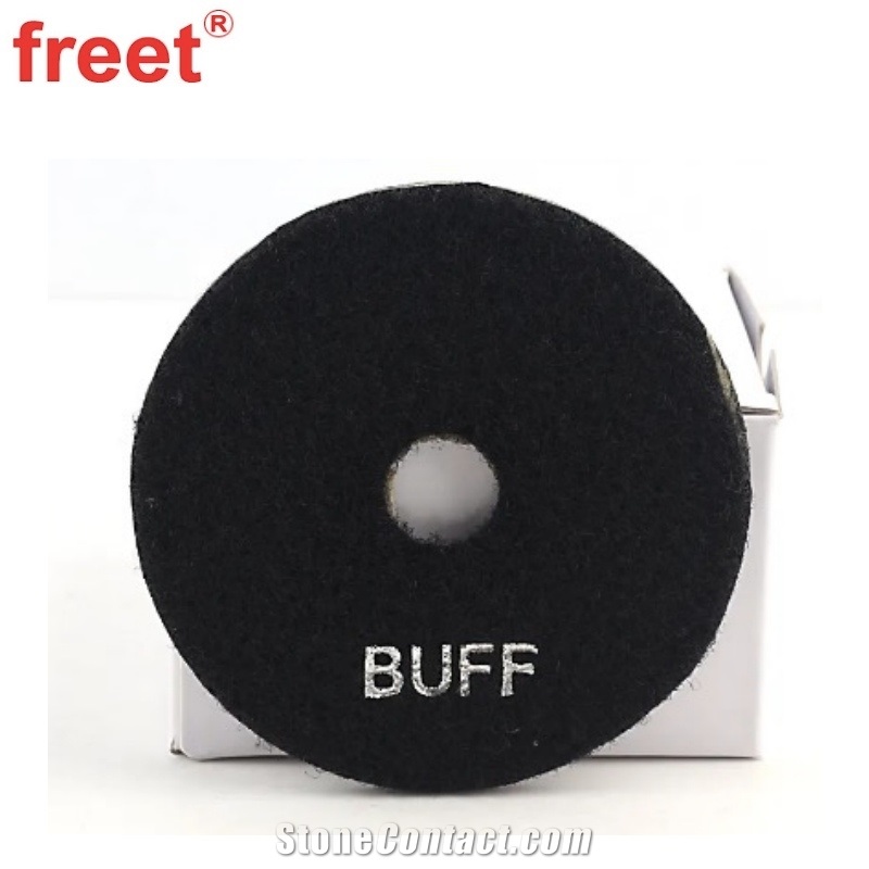 4Inch 100Mm Black Buff Polishing Pads Wet Use