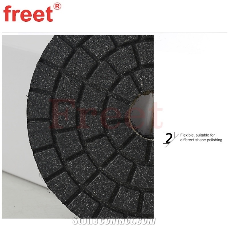 4Inch 100Mm Black Buff Polishing Pads Wet Use
