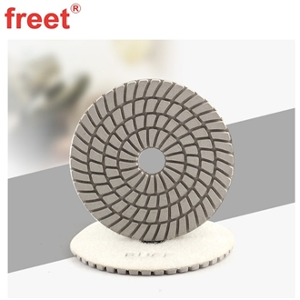 4Inch Wet White Buff Polishing Pads For Polishing Granite