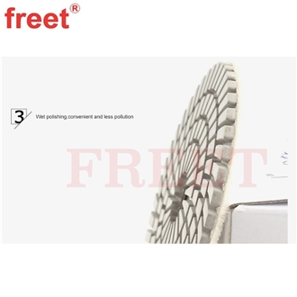 4Inch Wet White Buff Polishing Pads For Polishing Granite
