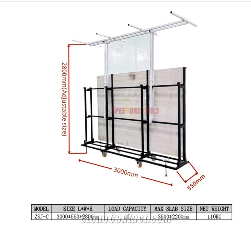 Display Rack With Wheels And Light ZSJ-B