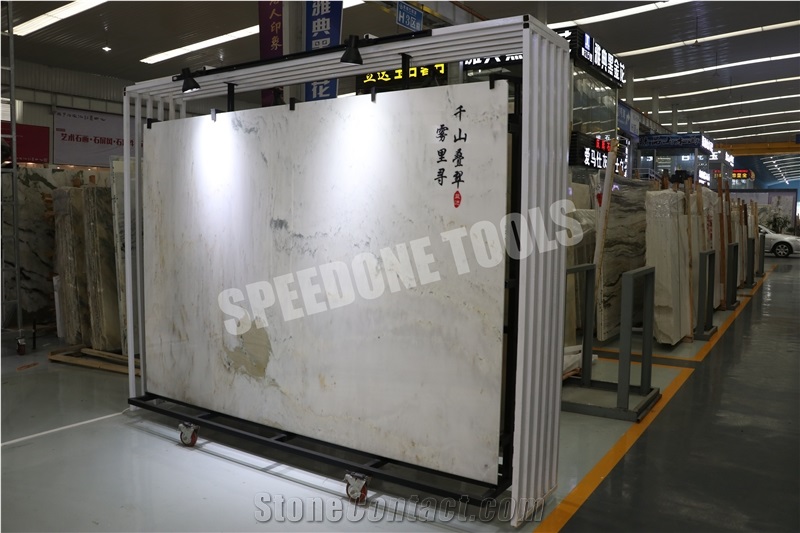 Display Rack With Wheels For Luxury Landscape Painting Wall