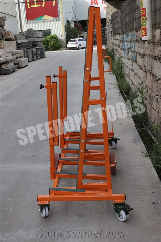Single-Sided A-Frame Transport Rack With 6 Castors