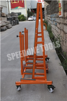 Single-Sided A-Frame Transport Rack With 6 Castors