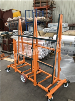 Single-Sided A-Frame Transport Rack With 6 Castors