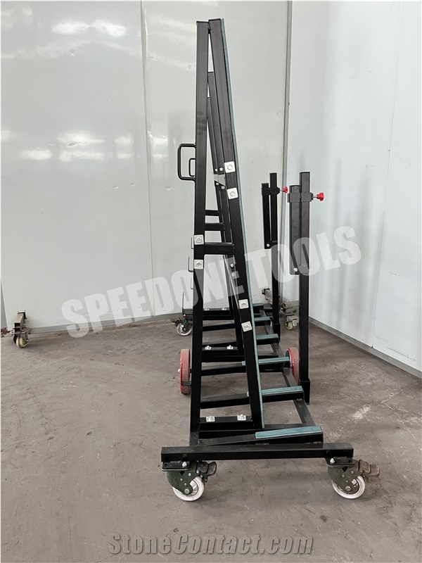 Single-Sided A-Frame Transport Rack With 6 Castors