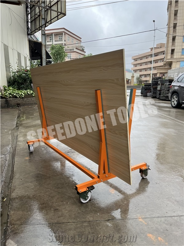 V-Shaped Cart For Storing Or Transporting Stone Slabs