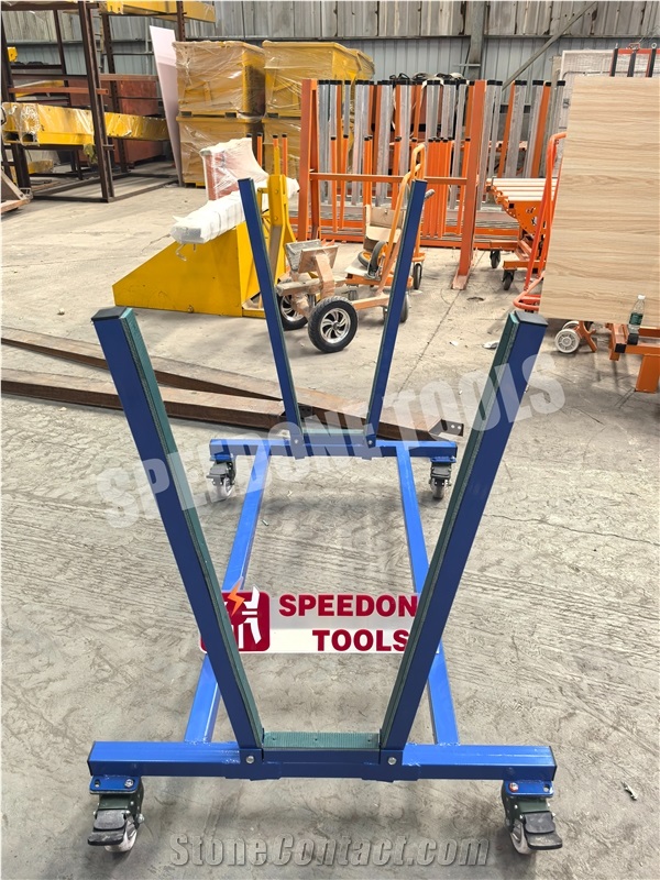 V-Shaped Cart For Storing Or Transporting Stone Slabs