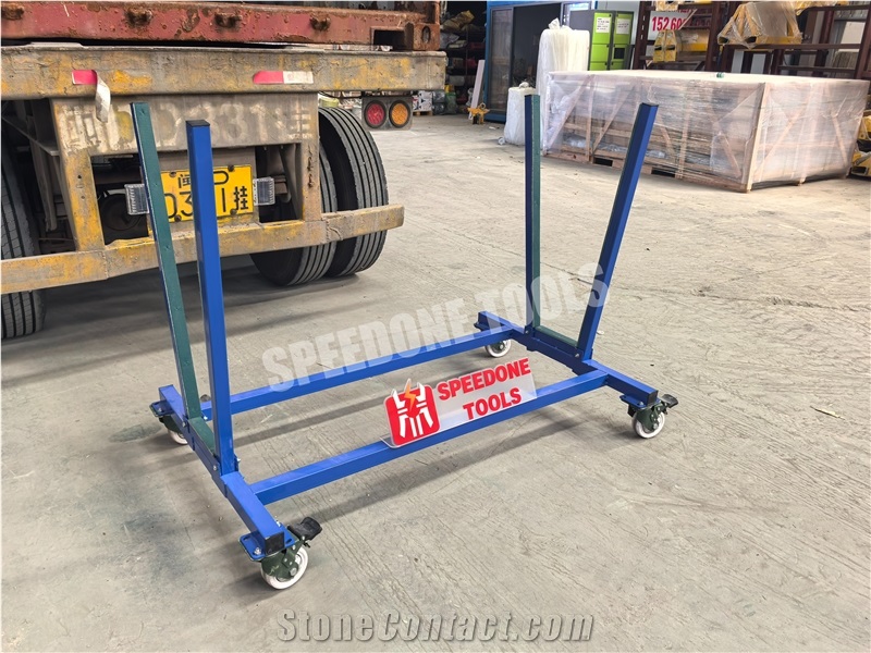 V-Shaped Cart For Storing Or Transporting Stone Slabs