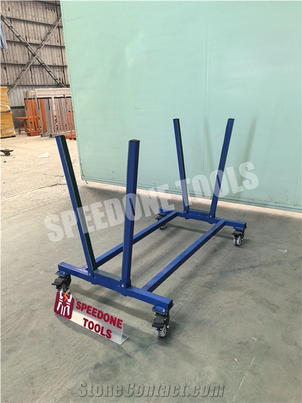 V-Shaped Cart For Storing Or Transporting Stone Slabs
