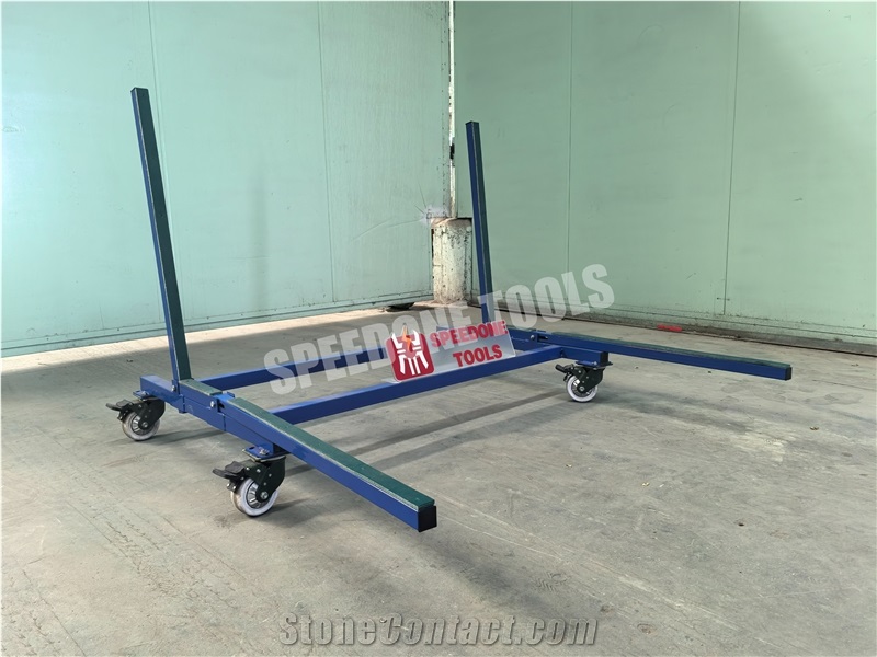 V-Shaped Cart For Storing Or Transporting Stone Slabs