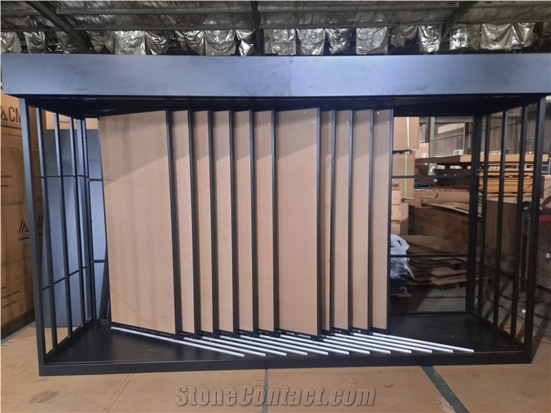 Flip-Open Exhibition Hall Product Rack