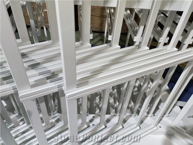 Multi - Page Flip Display Rack For Stone Samples White