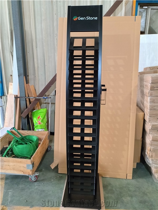 Tall Metal Hole - Board Display Rack With Multiple Tiers
