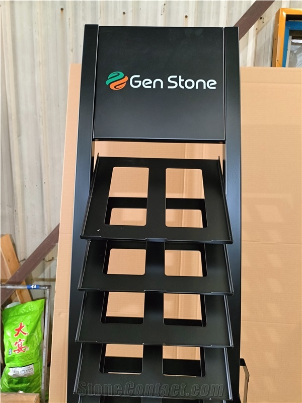 Tall Metal Hole - Board Display Rack With Multiple Tiers