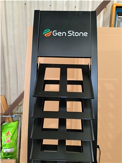 Tall Metal Hole - Board Display Rack With Multiple Tiers