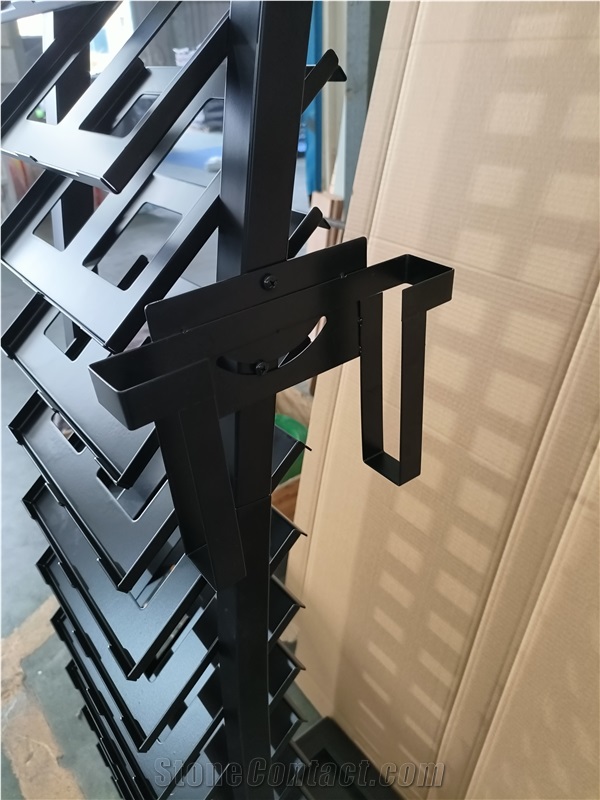 Tall Metal Hole - Board Display Rack With Multiple Tiers